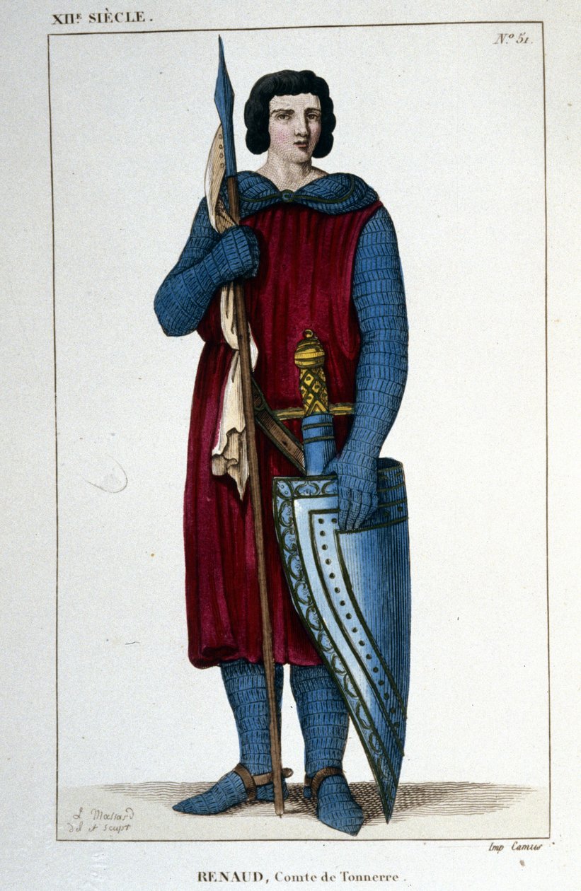 Portret Renauda, hrabiego Grzmotu (ok. 990 - 1038). autorstwa Unknown artist