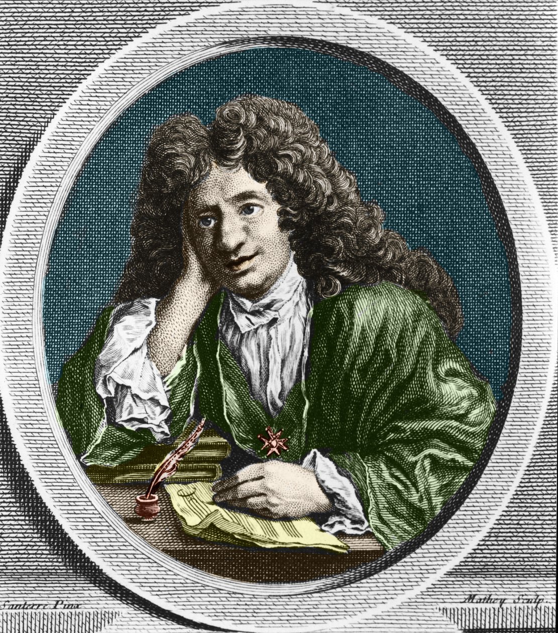 Portret Richarda Delalande, nadinspektora Muzyki Króla; b. 15 XII 1657 w Paryżu; d. 18 stycznia 1726. autorstwa Unknown artist