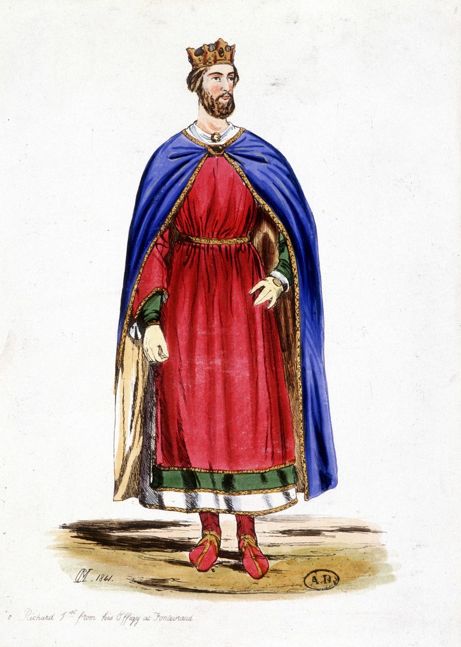 Portret Ryszarda I z Anglii, sd. XII wiek autorstwa Unknown artist