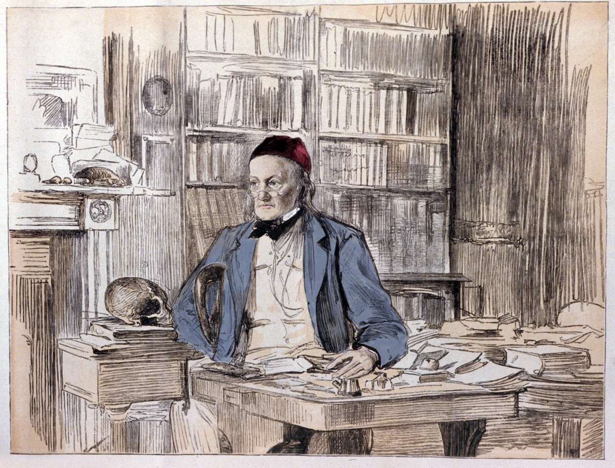 Portret Richarda Owena (1810-1890), angielskiego przyrodnika. autorstwa Unknown artist