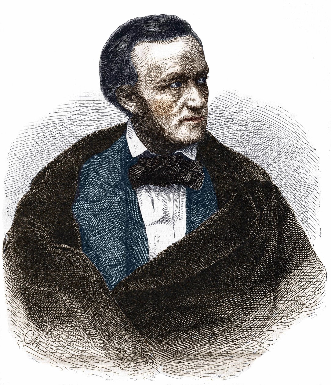 Portret Ryszarda Wagnera (1813 - 1883). autorstwa Unknown artist