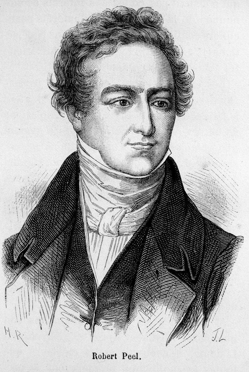 Portret Roberta Peela, brytyjskiego polityka (1788 - 1850) autorstwa Unknown artist