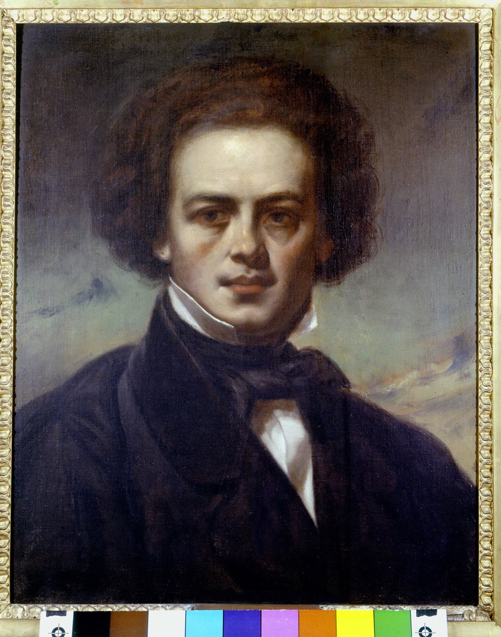 Portret Roberta Schumanna (1810-1856), niemieckiego kompozytora. Obraz anonimowy około 1840 r. Museo Teatrale alla Scala. autorstwa Unknown artist