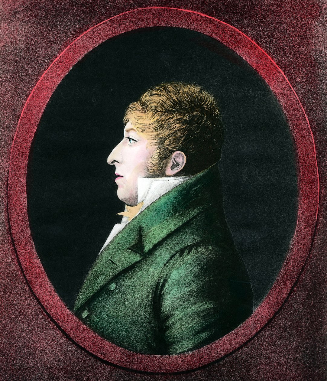 Portret Rodolphe Kreutzer (1766-1831) francuskiego skrzypka i kompozytora. Rycina XIX-wiecznej kolekcji prywatnej autorstwa Unknown artist