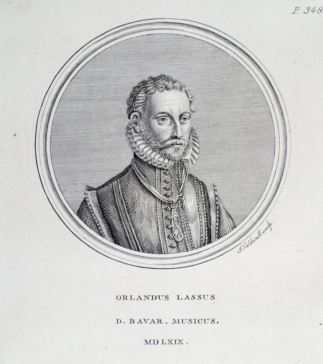 Portret Rolanda de Lassusa (rycina autorstwa Unknown artist