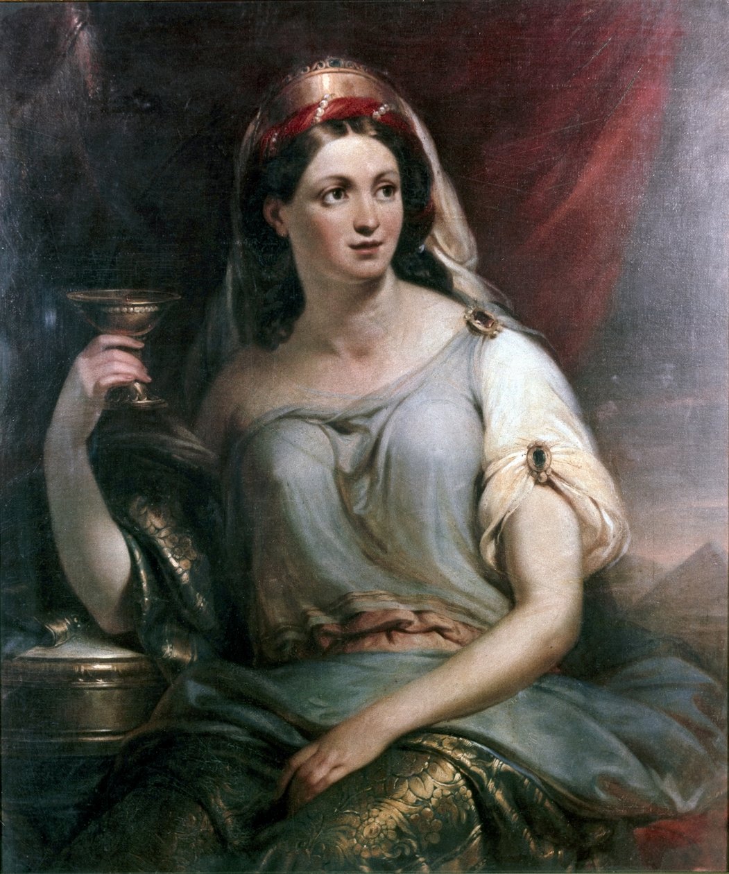 Portret Rosy Vercellany Guerrieri (olej na płótnie) autorstwa Unknown Artist