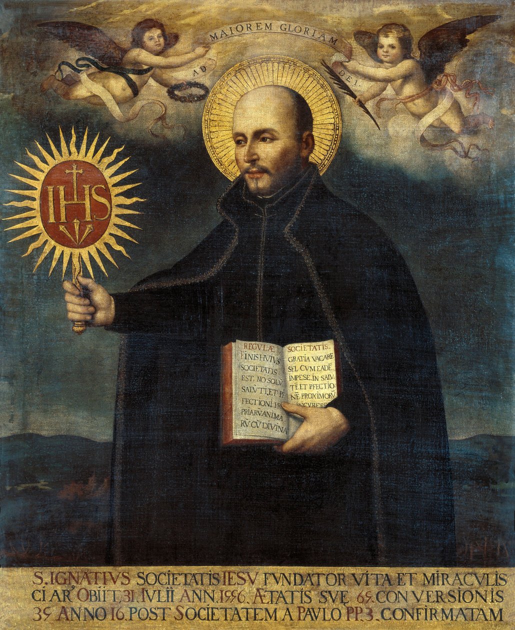 Portret św. Ignacego Loyoli (1491-1556) autorstwa Unknown artist