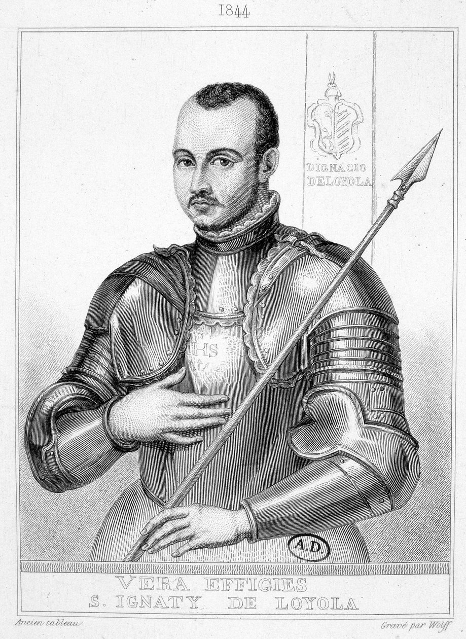 Portret św. Ignacego Loyoli, założyciela Towarzystwa Jezusowego (1491-1556) autorstwa Unknown artist