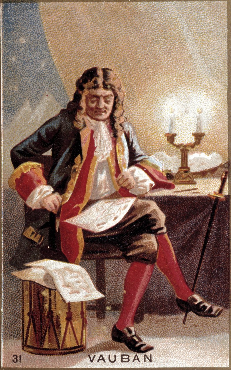 Portret Sébastiena Le Prestre de Vauban (1633-1707), marszałka Francji. autorstwa Unknown artist