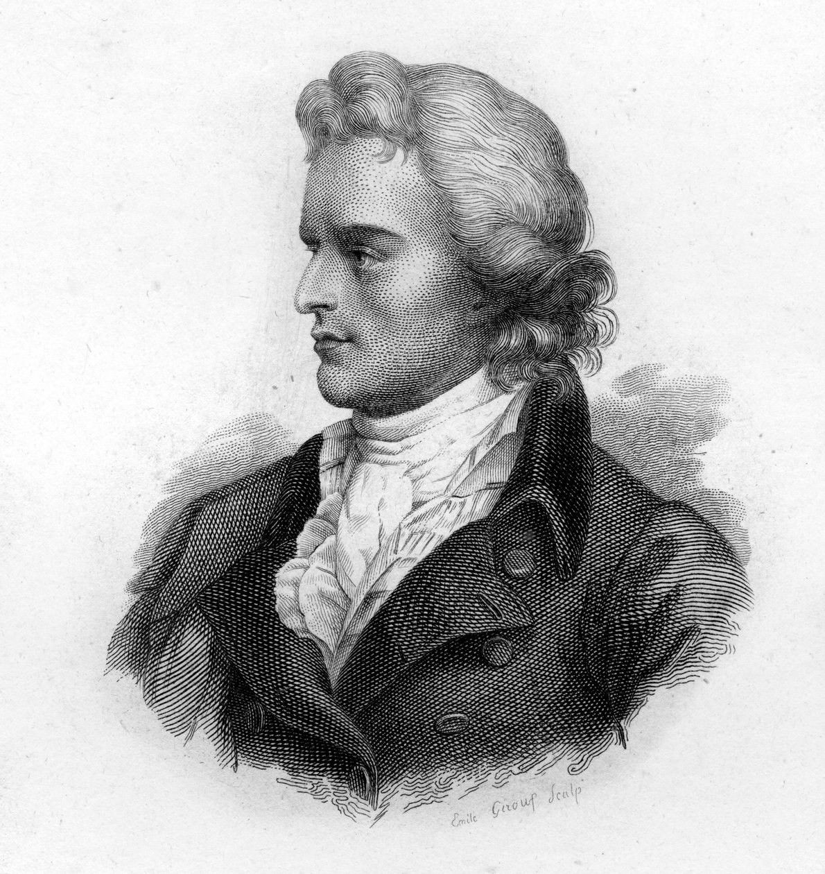 Portret Schillera (1759-1805), niemieckiego poety i dramaturga autorstwa Unknown artist
