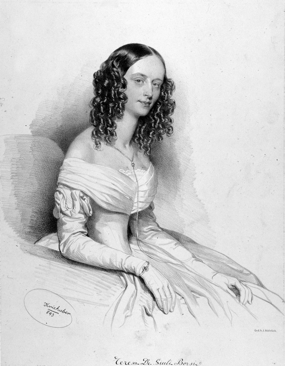 Portret [Teresy] De Giuli Borsi Włoski sopran. autorstwa Unknown artist