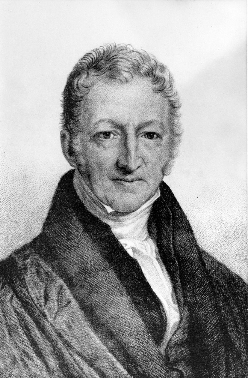 Portret Thomasa Roberta Malthusa (1766 - 1834), brytyjskiego ekonomisty. autorstwa Unknown artist