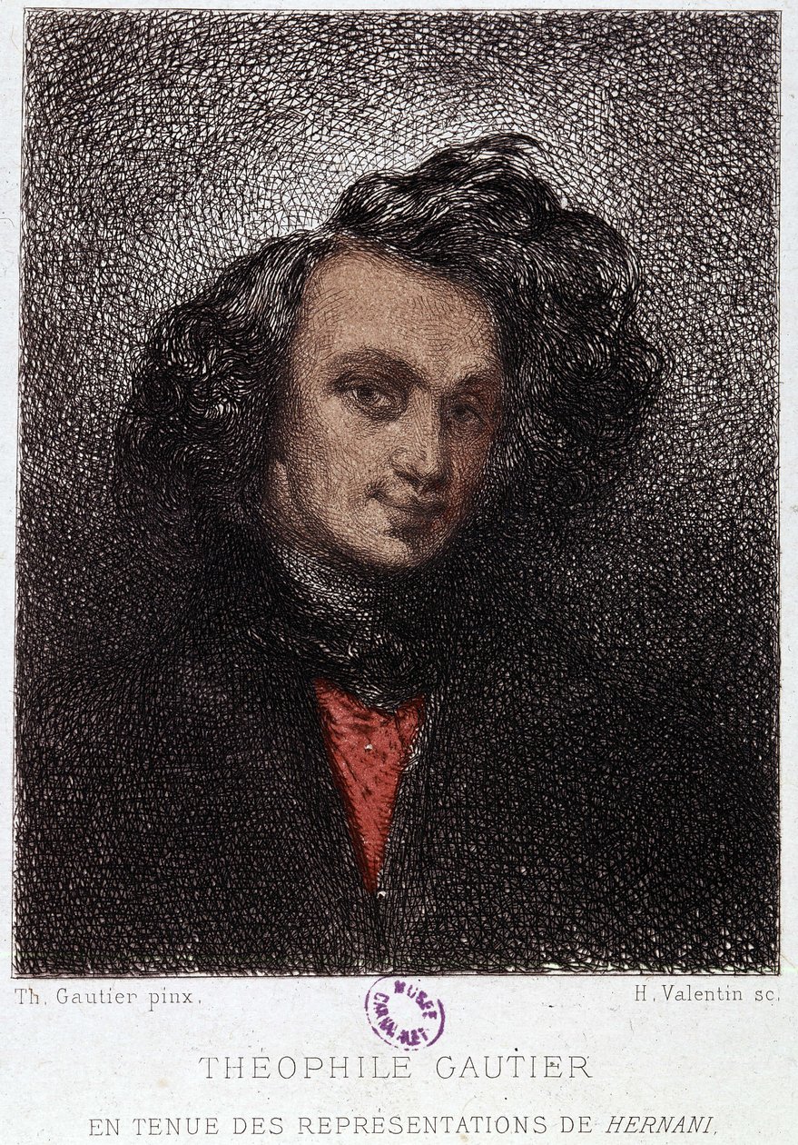 Portret Théophile Gautier w Hernani autorstwa Victora Hugo. 19 wiek. autorstwa Unknown artist