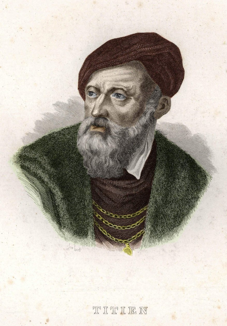 Portret Tiziano Vecellio (Tycjana) (1490 - 1576) autorstwa Unknown artist