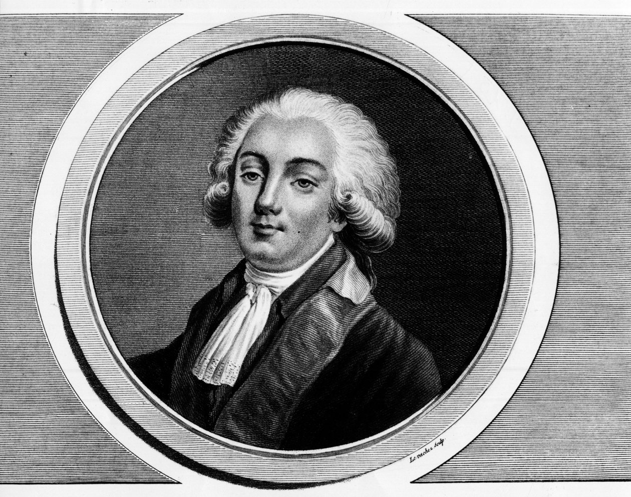 Portret Trophy-Gerarda, hrabiego Lally, barona z Tollendal, a następnie markiza Lally-Tollendal, lepiej znanego jako Gerard de Lally Tollendal (1751-1830), oddelegowanego do Stanów Generalnych w 1789 r. Grawerowanie w „” Kompletny zbiór historycznych obraz autorstwa Unknown artist