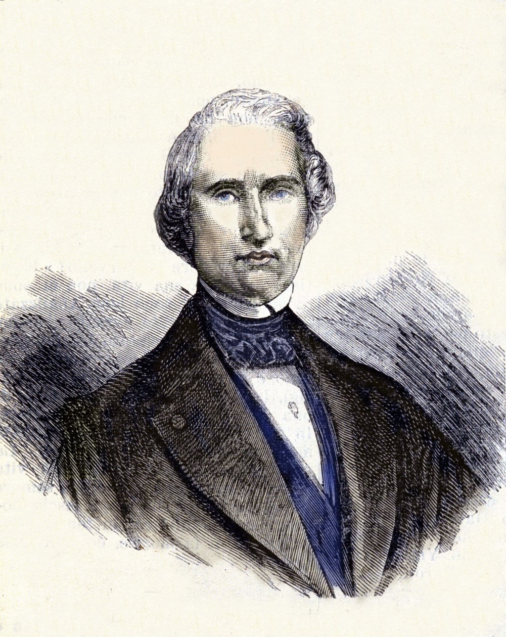 Portret Urbaina Jeana Josepha Le Verriera lub (Leverriera), francuskiego matematyka i astronoma (1811-1877). Jest pierwszym obserwatorem planety Neptun. autorstwa Unknown artist