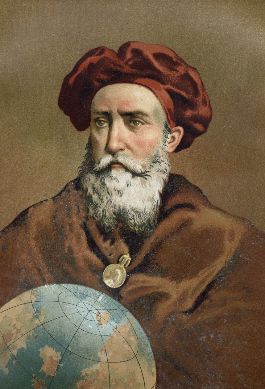 Portret Vasco de Gamy. Portugalski nawigator (Sines, Alentejo, ok. 1469 w Cochin, Indie) autorstwa Unknown artist