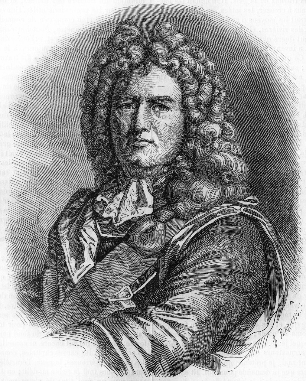 Portret Vaubana (1633-1707). (Sébastien Le Prestre de Vauban) Marszałek Francji i inżynier wojskowy autorstwa Unknown artist