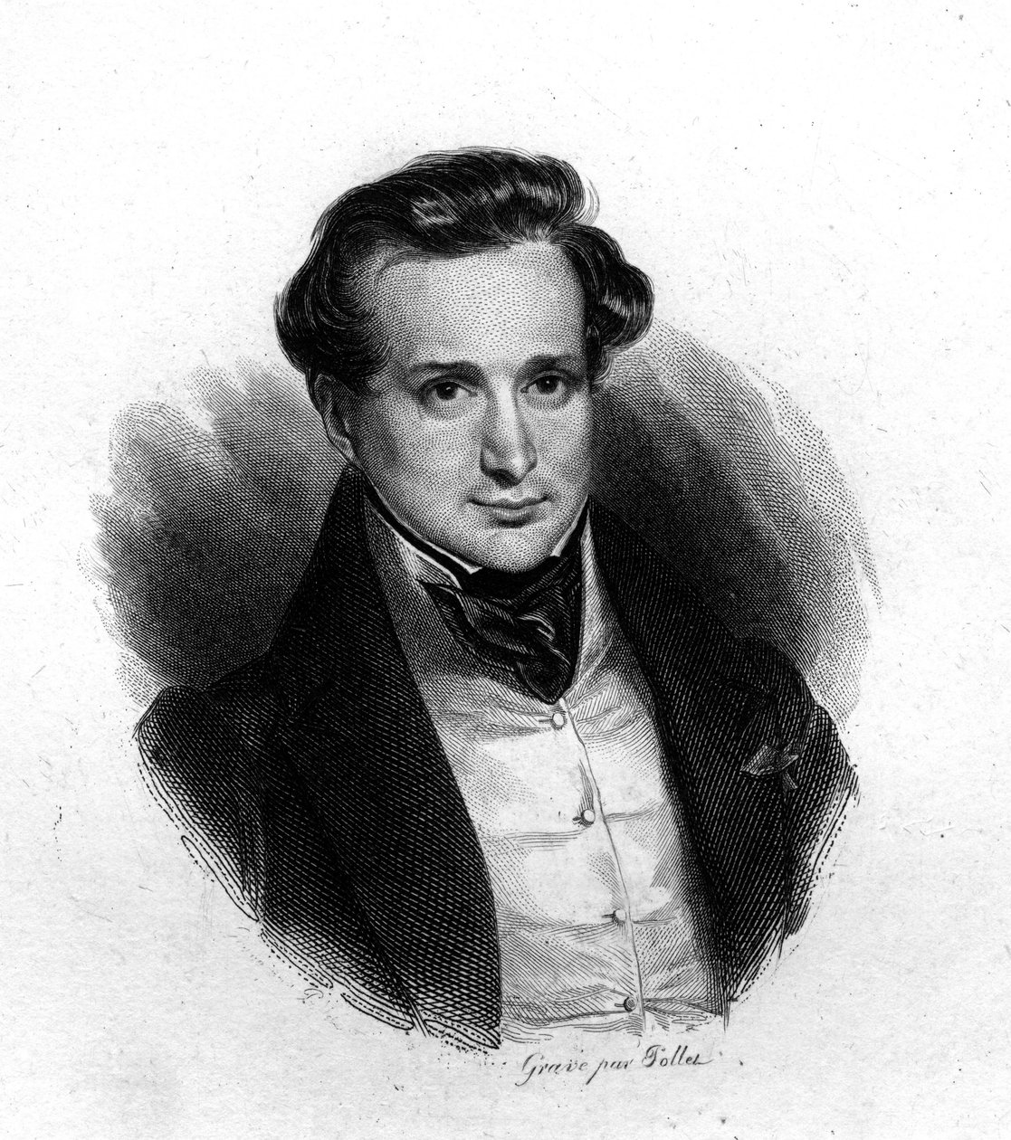 Portret Victora Hugo, akwaforta Pollet, sd. 19 wiek autorstwa Unknown artist