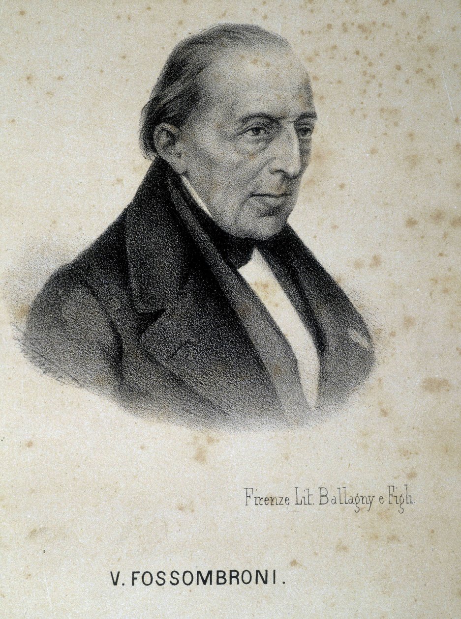 Portret Victorio Fossombroni (1754 - 1844), włoskiego inżyniera, ekonomisty i intelektualisty. autorstwa Unknown artist
