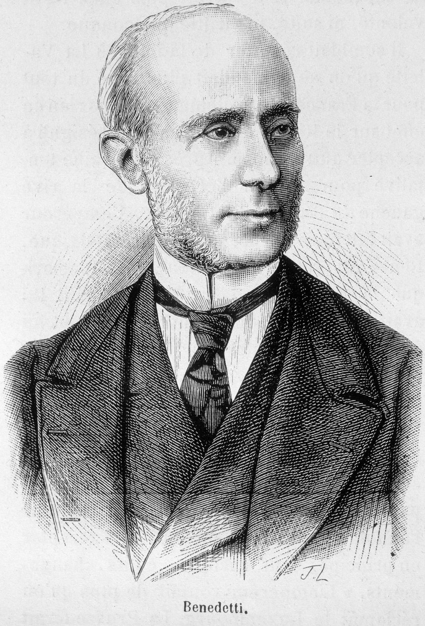 Portret Vincenta Benedettiego, francuskiego dyplomaty (1817 - 1900) autorstwa Unknown artist