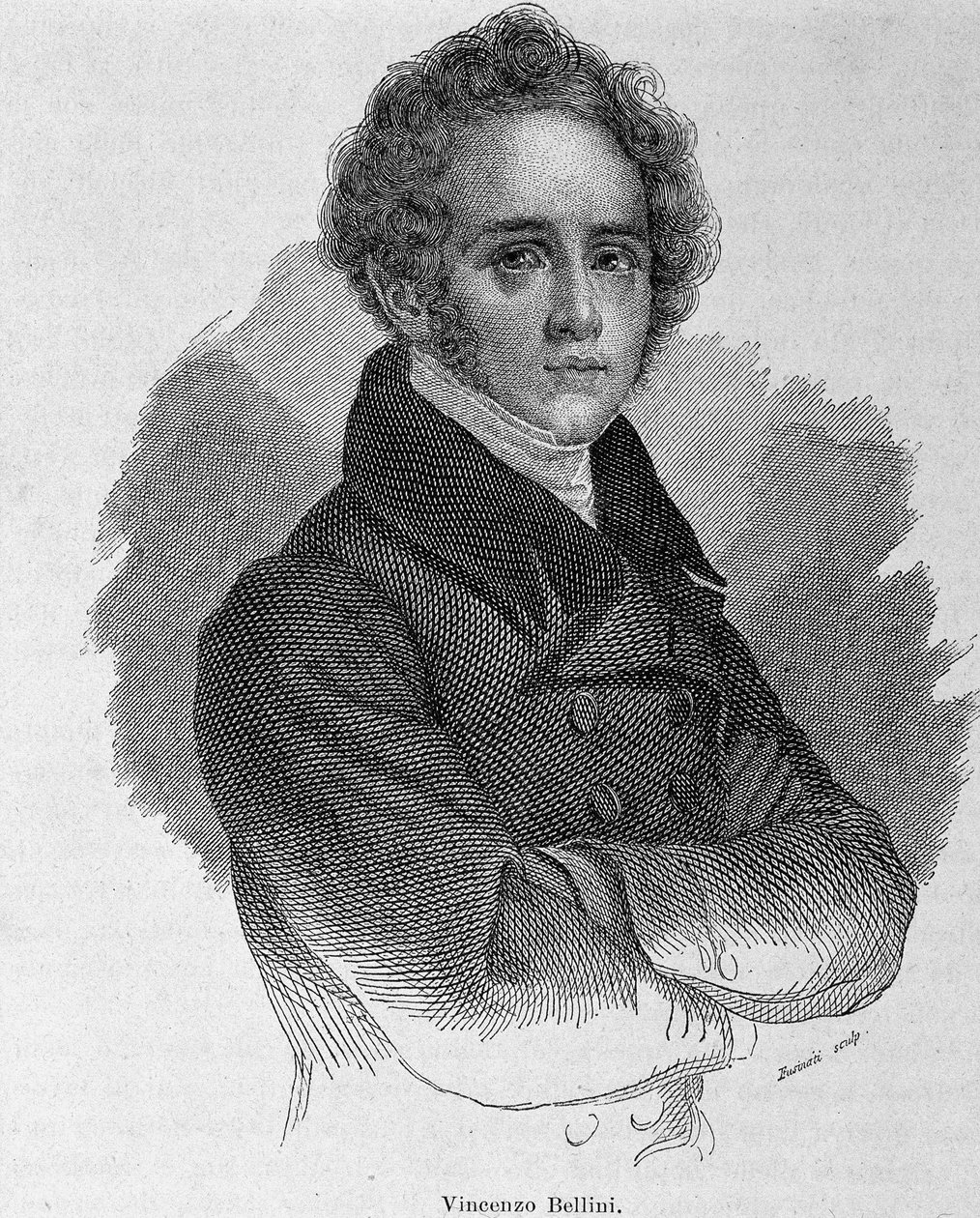 Portret Vincenzo Belliniego (1801 - 1835), włoskiego kompozytora. autorstwa Unknown artist