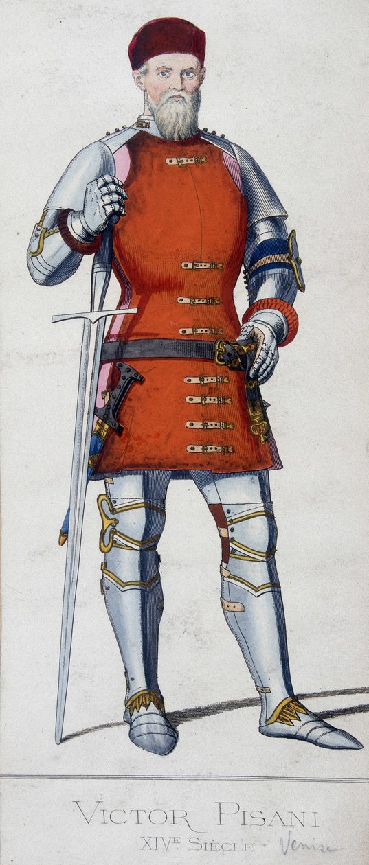 Portret Vittore Pisaniego. Admirał wenecki (1324 - 1380). autorstwa Unknown artist