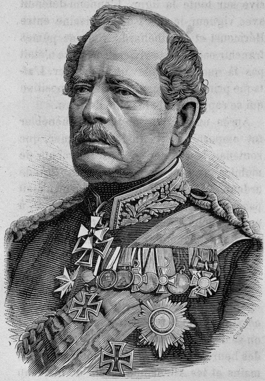 Portret Werdera. Grawerowanie z XIX wieku. autorstwa Unknown artist