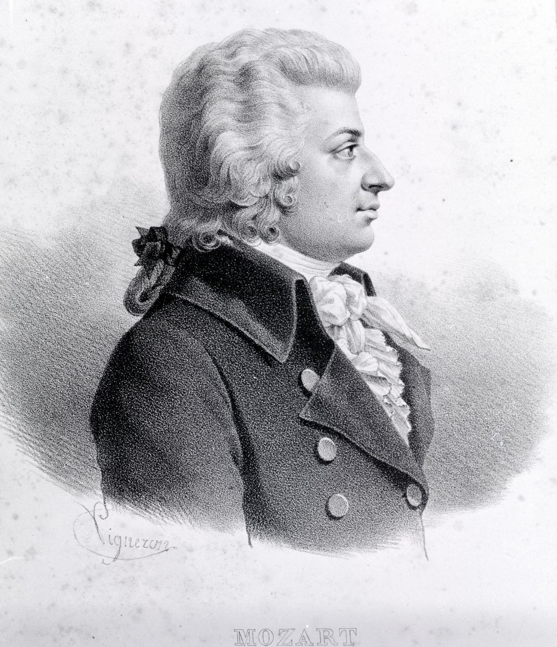 Portret Wolfganga Amadeusza Mozarta (1756 - 1791). autorstwa Unknown artist