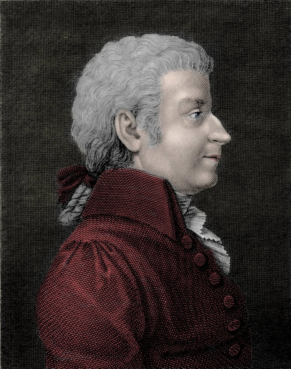 Portret Wolfganga Amadeusza Mozarta młodego (1756 - 1791) kompozytora. autorstwa Unknown artist