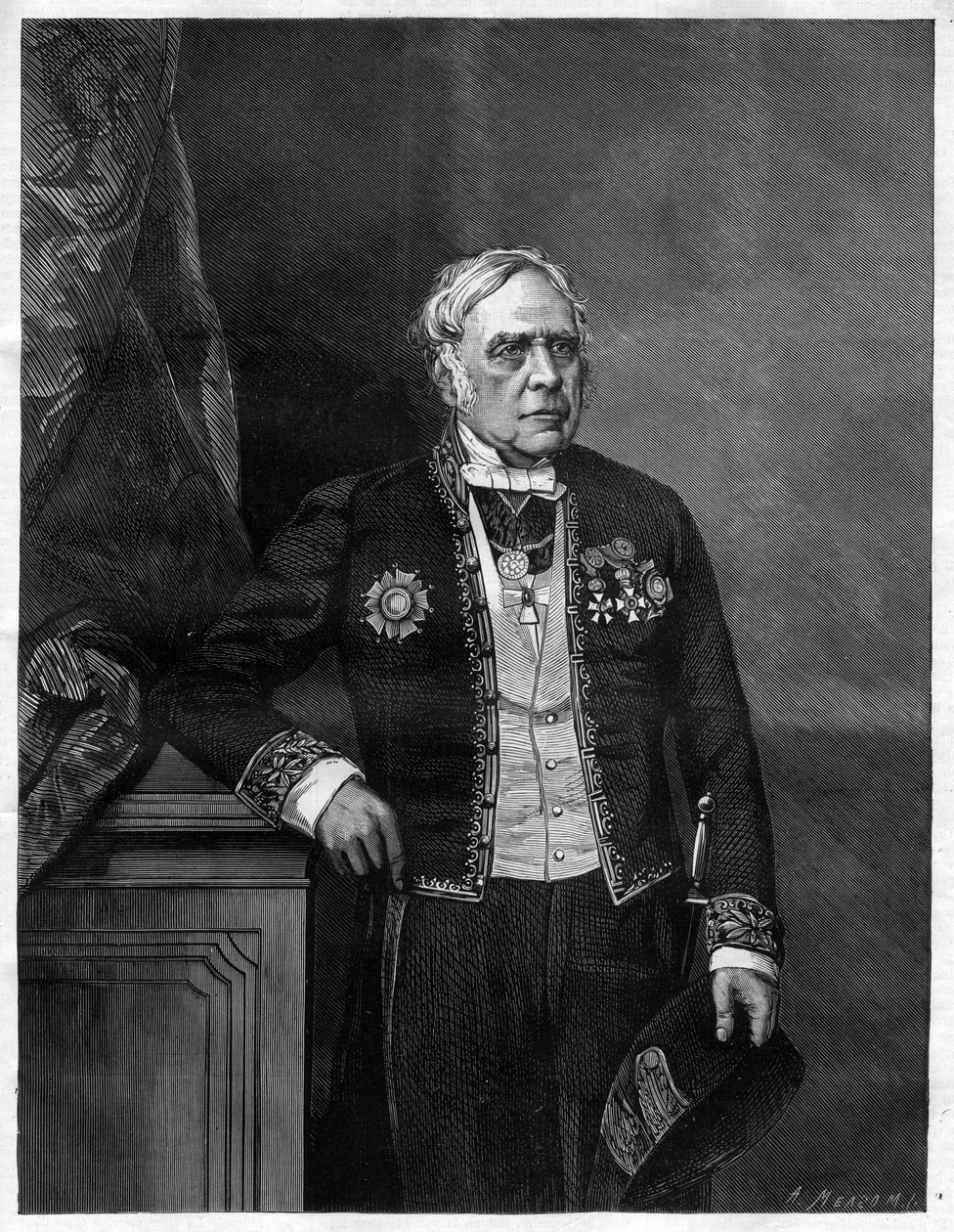 Portret angielskiego kompozytora Daniela Francois Esprit Aubera (Daniel-Francois-Esprit) (1782-1871) autorstwa Unknown artist