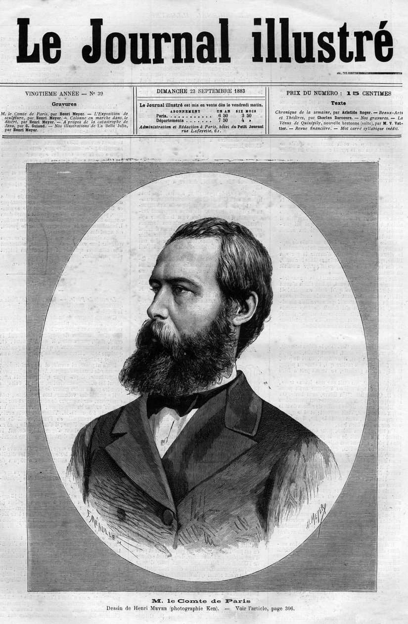Portret hrabiego Paryża (1838 - 1894) (Louis Philippe d