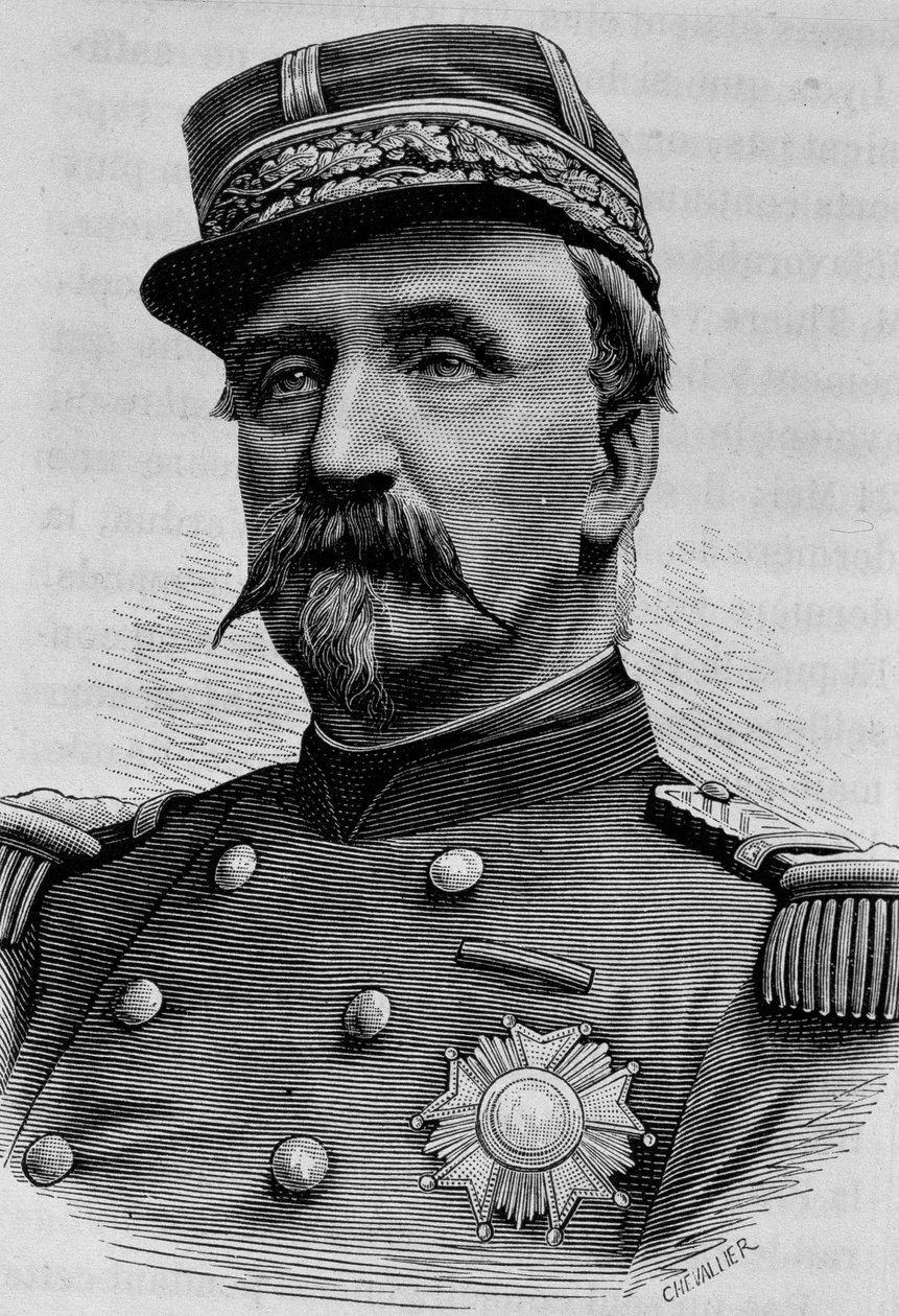 Portret księcia Aumale (Charles de Lorraine) (1822 - 1897). Rycina z końca XIX wieku w „Histoire de France” H. Martina. autorstwa Unknown artist