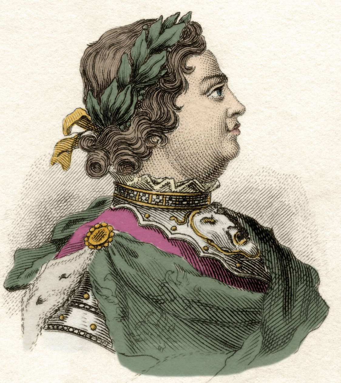 Portret cesarza Piotra I Wielkiego (1672-1725) (Portret cesarza Piotra I Wielkiego). autorstwa Unknown artist