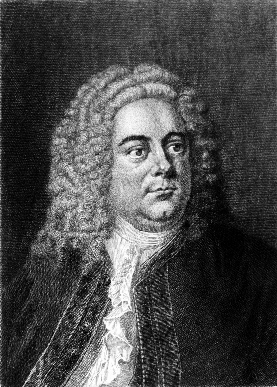 Portret angielskiego kompozytora niemieckiego pochodzenia George