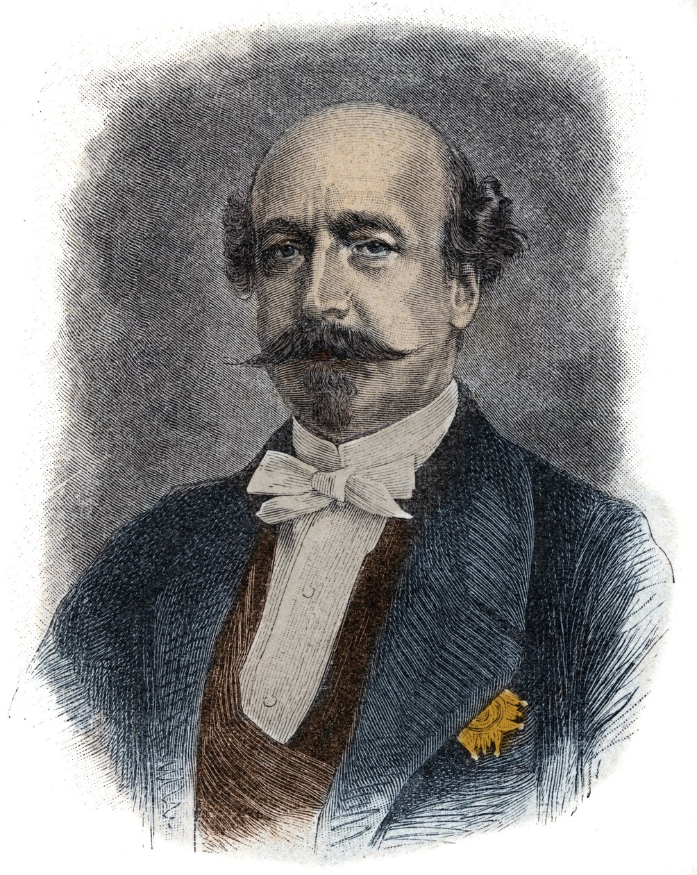 Portret francuskiego finansisty i polityka Charlesa de Morny dit Comte de Morny (lub księcia) (1811-1865) przyrodniego brata Napoleona III autorstwa Unknown artist
