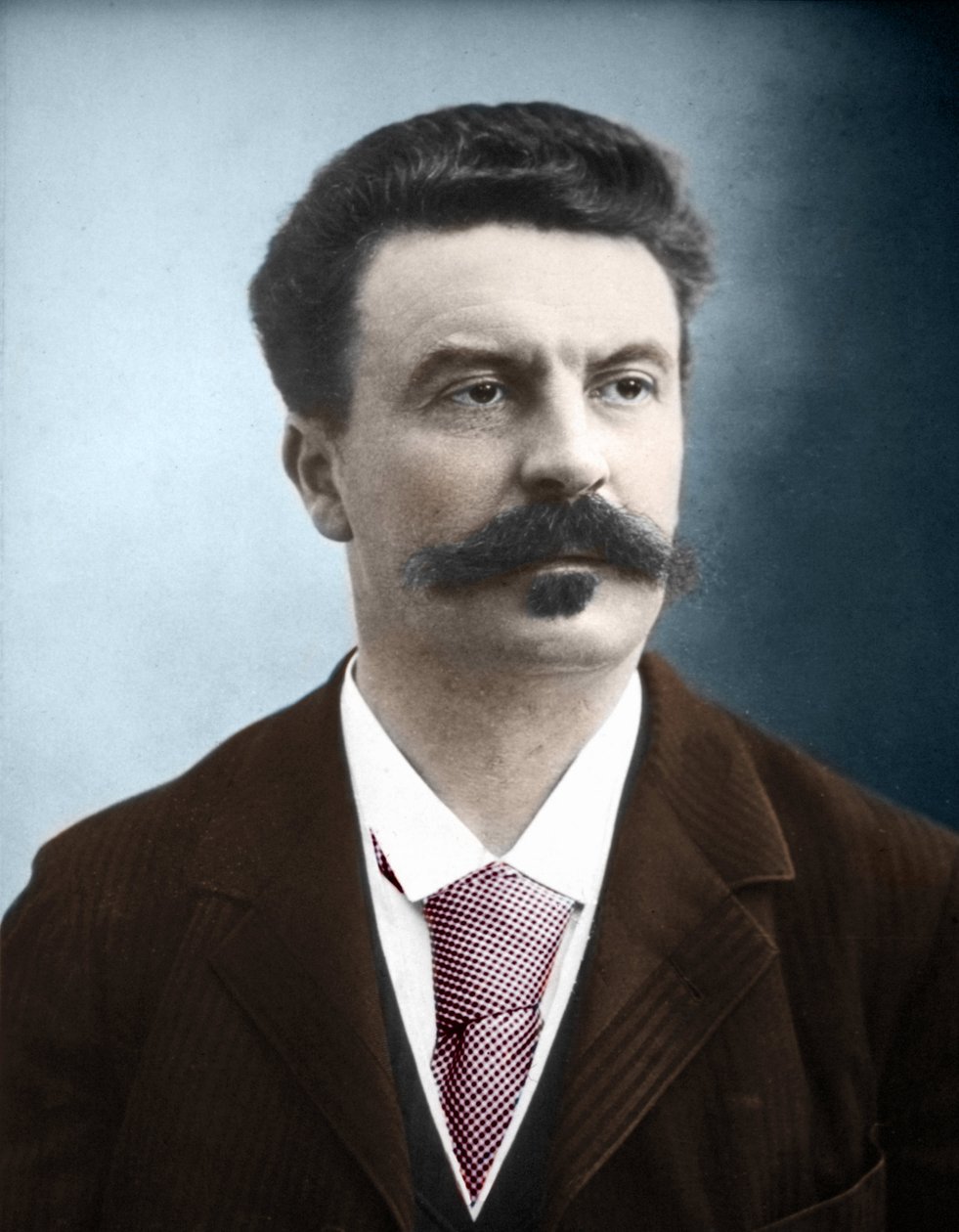 Portret francuskiego pisarza Guy de Maupassant (1850-1893) autorstwa Unknown artist