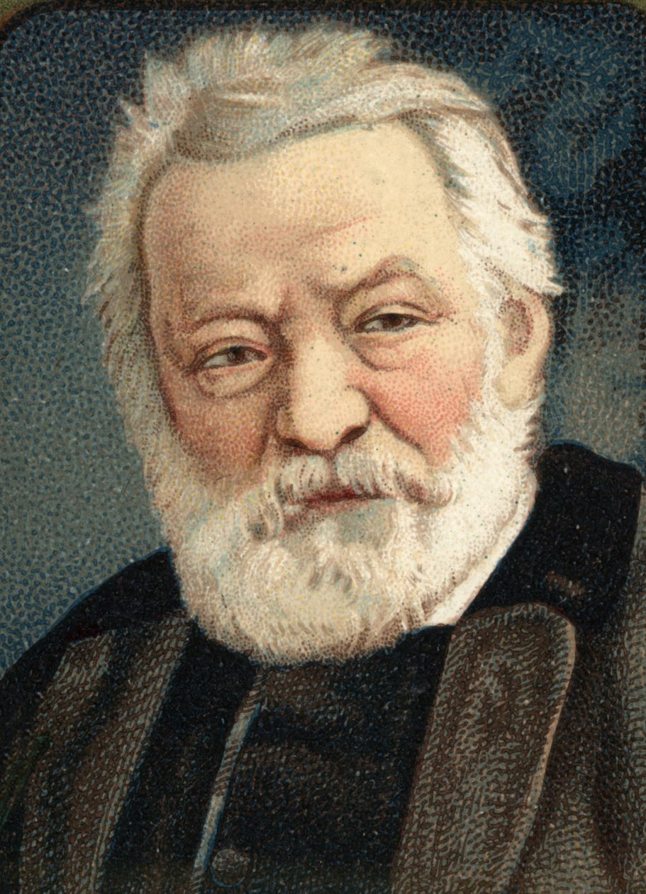 Portret francuskiego pisarza Victora Hugo (1802 - 1885). autorstwa Unknown artist
