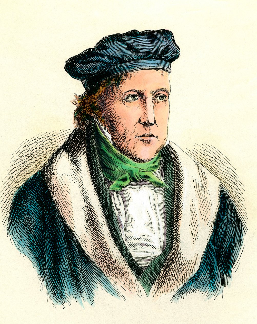Portret niemieckiego filozofa Georga Wilhelma Friedricha Hegla (1770-1831). autorstwa Unknown artist