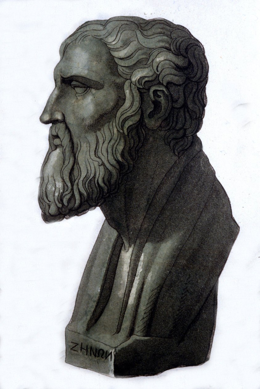 Portret greckiego filozofa Zenona z Elei (495 pne - 430 pne). autorstwa Unknown artist