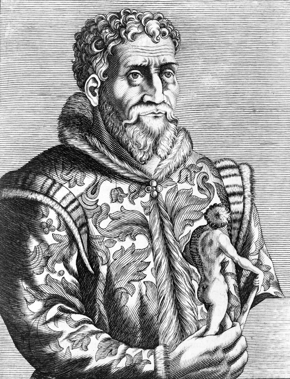 Portret włoskiego malarza Michała Anioła Buonarrotiego zwanego Michałem Aniołem (Michelangelo lub Michel Ange autorstwa Unknown artist