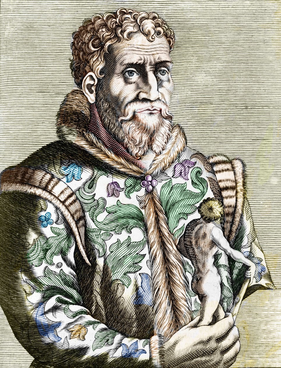 Portret włoskiego malarza Michała Anioła Buonarrotiego zwanego Michałem Aniołem (Michelangelo lub Michel Ange autorstwa Unknown artist