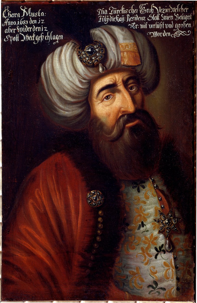 Portret osmańskiego żołnierza Paszy Kara Mustafy z Merzifonu autorstwa Unknown artist