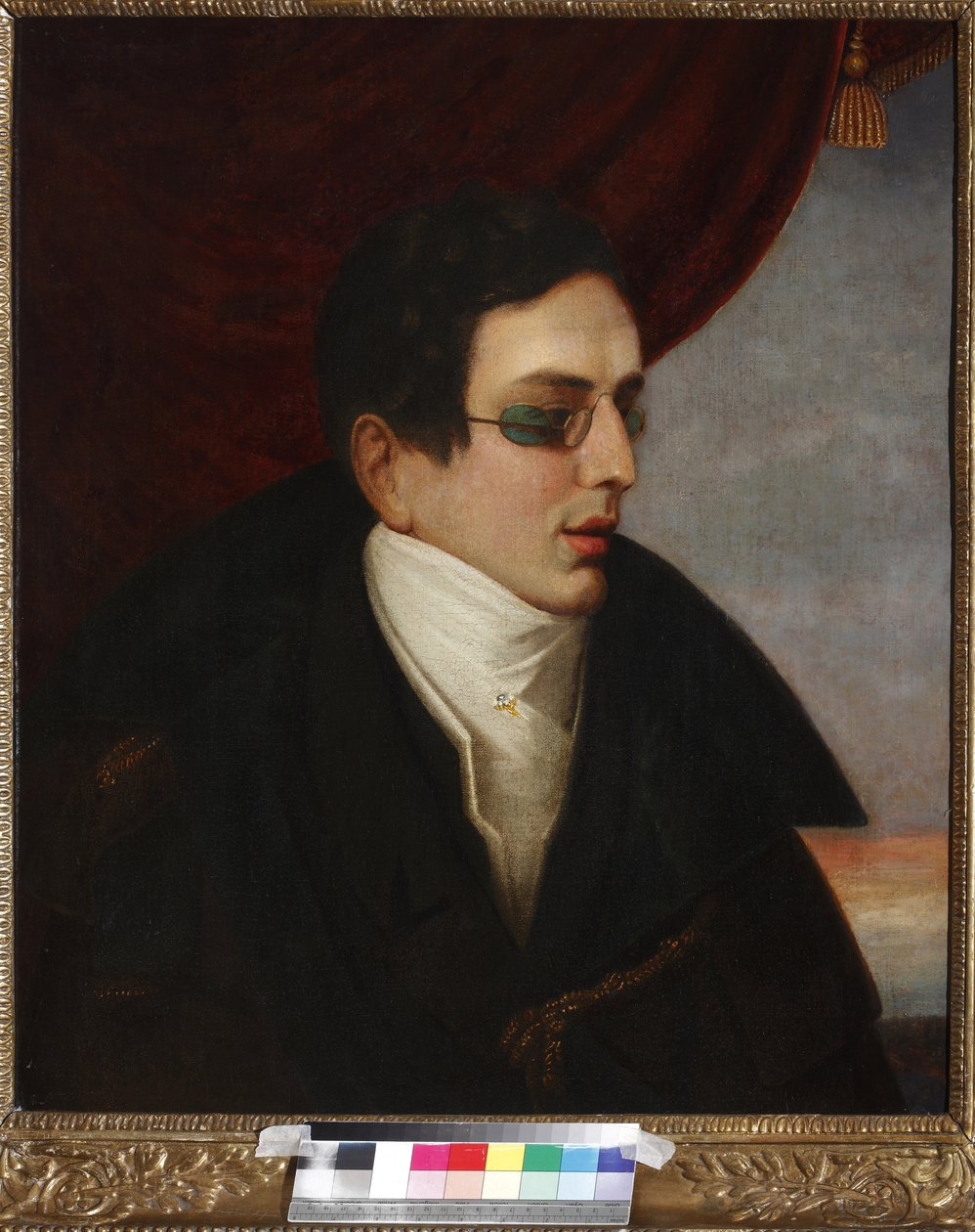 Portret poety Nikołaja (Nikołaja) Gnedicha (1784-1833), Anonim. Olej na płótnie, I poł. XIX w., Państwowe Centralne Muzeum Literackie, Moskwa autorstwa Unknown artist