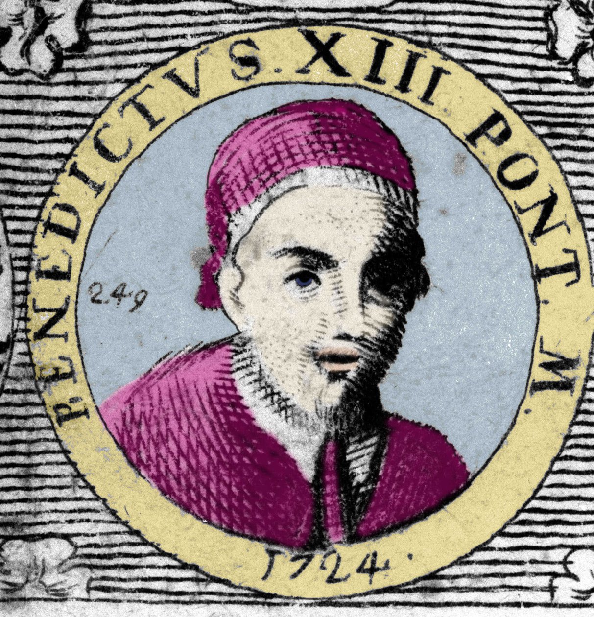 Portret Papieża (1724-1730) Benedykta XIII (1649-1730). autorstwa Unknown artist