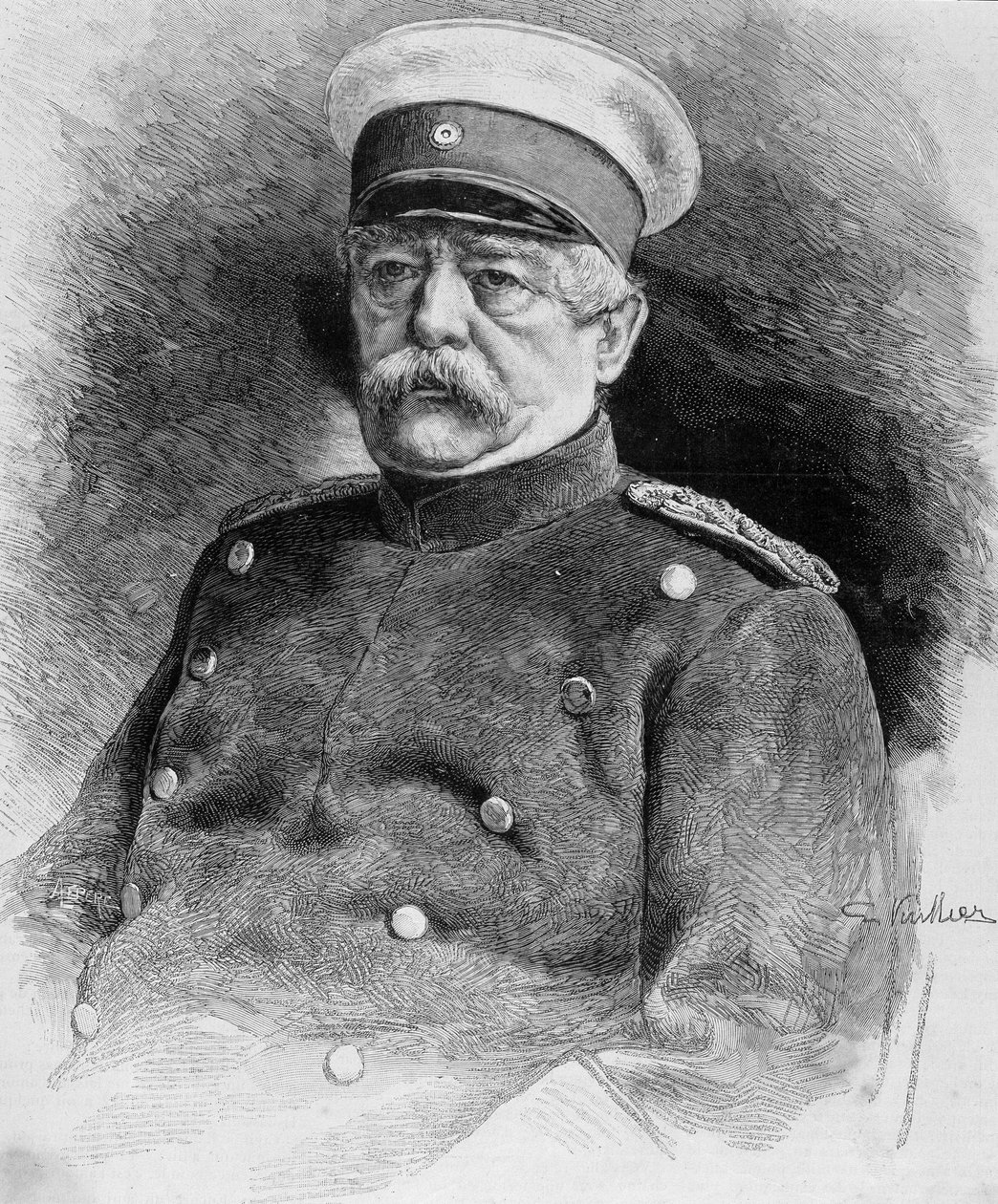 Portret księcia Bismarcka (1815 - 1898). autorstwa Unknown artist