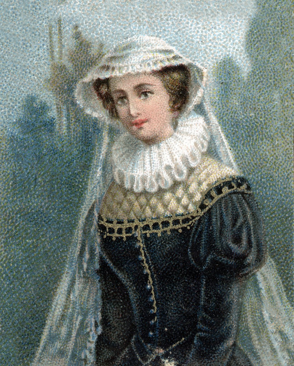 Portret królowej Szkocji Marie Stuart (1542-1587). autorstwa Unknown artist