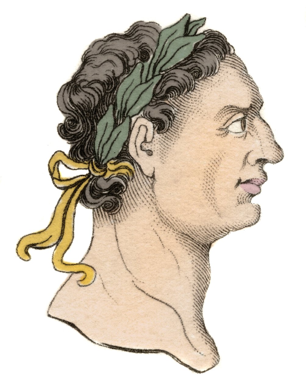 Portret cesarza rzymskiego Domicjana (Titus Flavius Domitian) (51-96 AD) autorstwa Unknown artist
