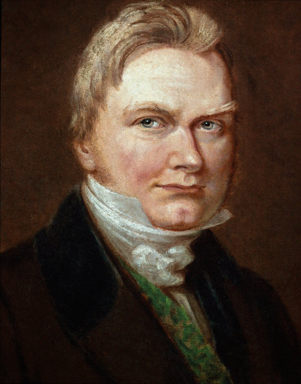 Portret szwedzkiego chemika Jonsa Jacoba Berzeliusa (1779-1848) Obraz anonimowy. 19 wiek. Biblioteka Królewskiej Szwedzkiej Akademii Nauk, Sztokholm autorstwa Unknown artist