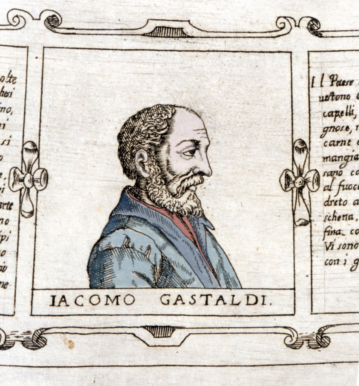Portret kartografa (geografa) Giacomo Gastaldiego (? - 1566). autorstwa Unknown artist